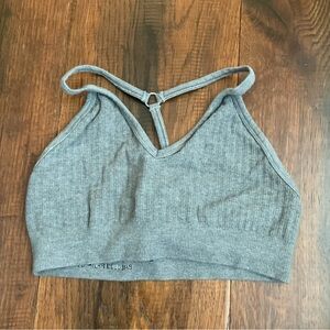 Sweaty Betty Gray Sports Bra Intimates & Sleepwear
